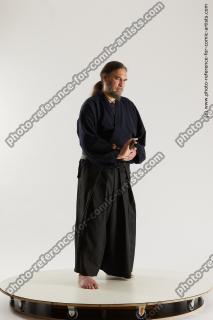 Samurai Fighting Poses With Sword Yasuke